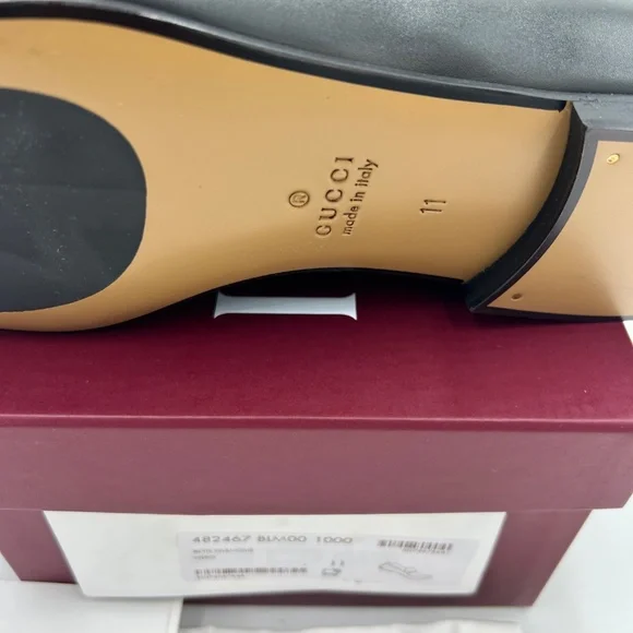 ******Men’s Gucci JORDAAN leather horse bit loafers size 11 fits 12 US - Picture 8 of 14